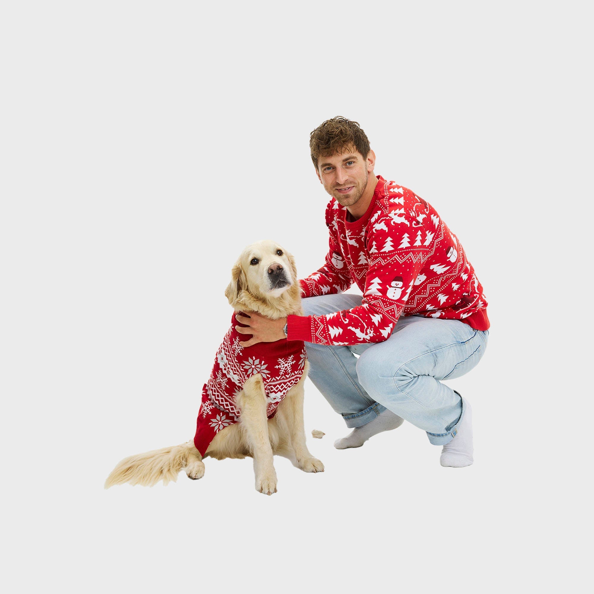 Cute Hunde-Weihnachtspullover